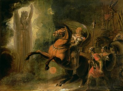 The Goddess Roma Appearing to Julius Caesar at the Bank of the Rubicon by Richard Westall
